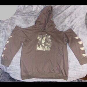 Aaliyah Cold Shoulder Oversized Hoodie